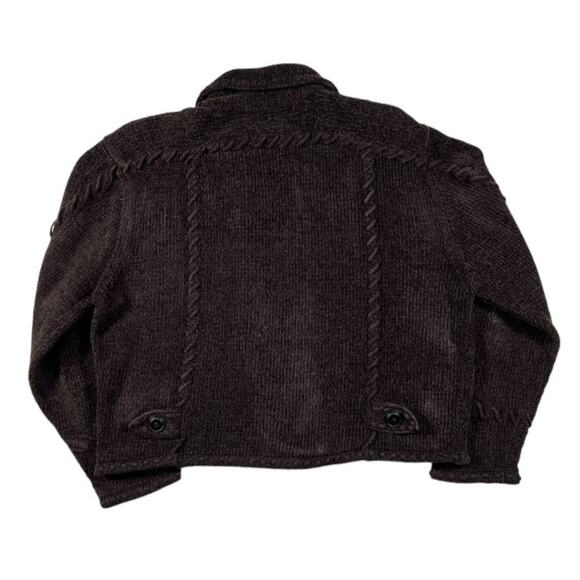 Lisa Nichols Vintage Brown Sweater Jacket | Size L - Picture 2 of 4